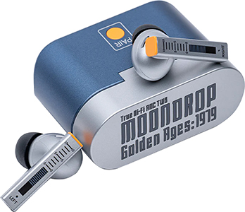 MOONDROP GOLDEN AGES Planar Magnetic True Wireless In-Ear Monitor IEM 20Hz - 20kHz : Front view